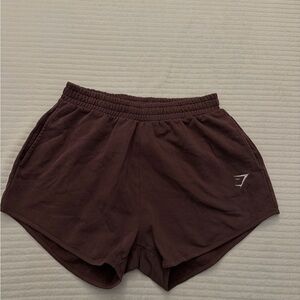 Gymshark Dark Brown Athletic Shorts